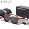 BARCUR Polarized Imitation Wood Sunglasses for Men Googles Women Sunlass Retro Sun Glasses  Oculos De Sol