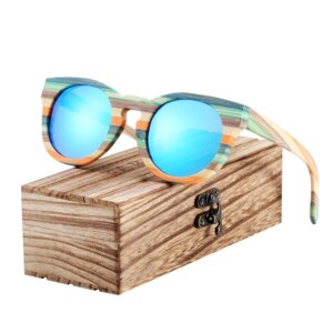 BARCUR Original Round Sunglasses Polarized Gradient Shades for Men