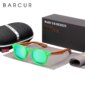BARCUR Polarized kids sunglasses Round Boy Girl Zebra Wood Sun glasses Cat eyes UV400 Eyewear Oculos Gafas De Sol
